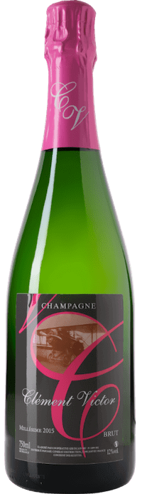 Bouteille de champagne Clément Victor millésime