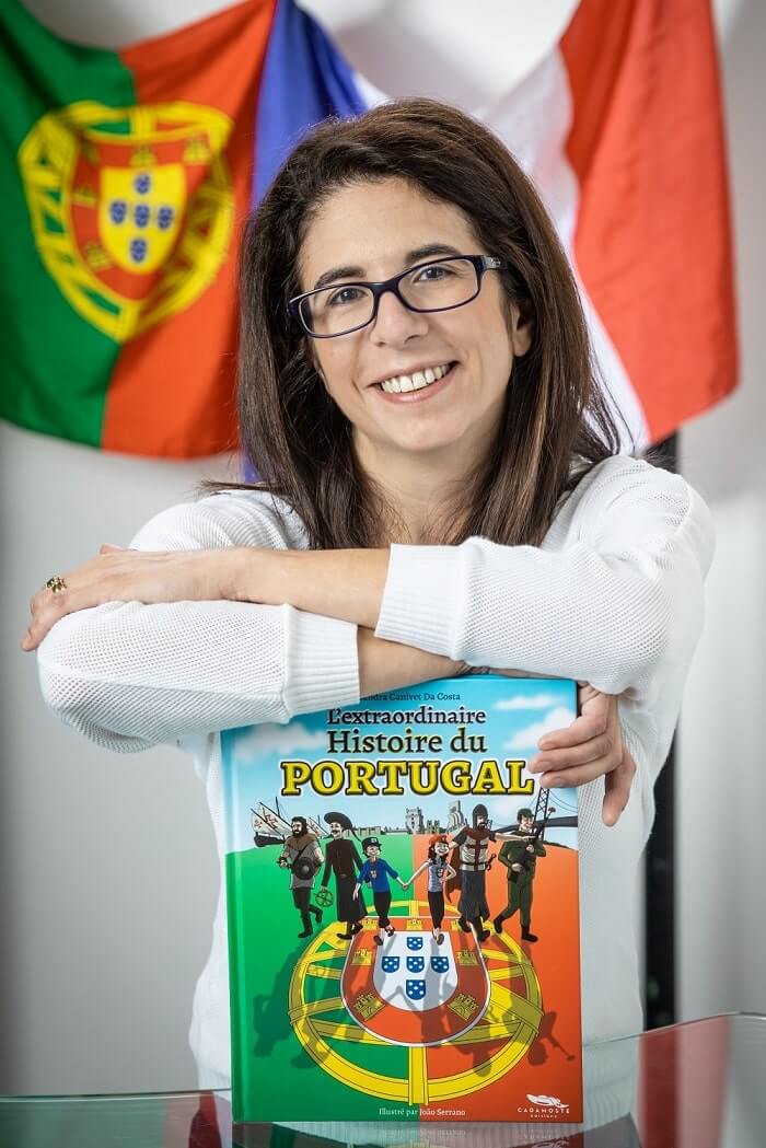 Photo de Sandra Canivet Da Costa, auteur du livre l'extraordinaire histoire du Portugal aux éditions Cadamoste