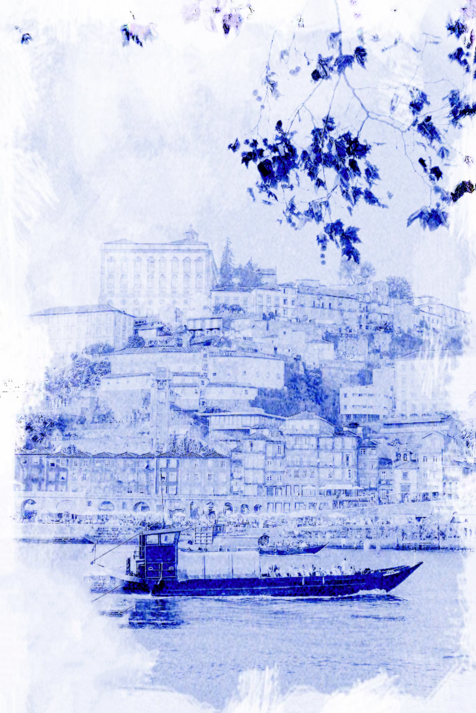 Croquis des bords du Douro à Porto