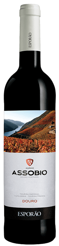Bouteille de vin rouge portugais Assobio de la région du Douro
