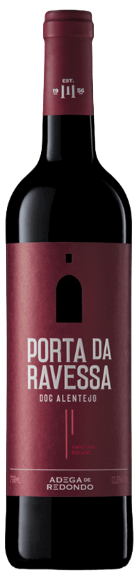 Bouteille de vin rouge portugais Porta da Ravessa Réserve de la région Alentejo