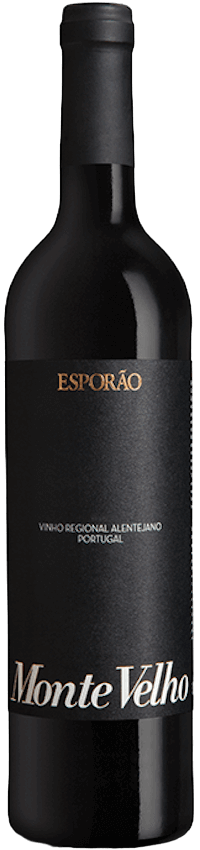 Bouteille de vin rouge portugais Monte Velho de la région Alentejo