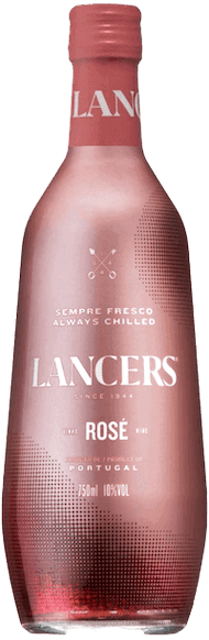 Bouteille de vin portugais rosé vinho verde Lancers de la région du Minho