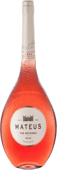 Bouteille de vin portugais Mateus rosé vinho verde de la région du Minho