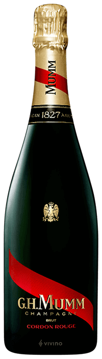 Bouteille de champagne Mumm cordon rouge